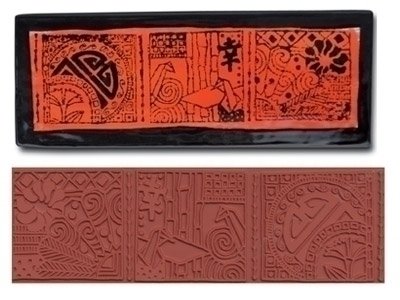 Mayco Stempelmatte ST 370  Asian Influence Stamp 17 x 5,5 cm