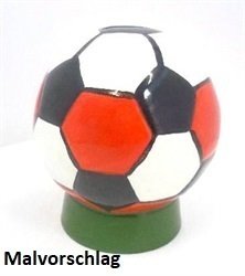 Fußball Spardose inklusive Stopfen Ø 13 cm, Höhe 14 cm ( noch keinen Liefertermin )