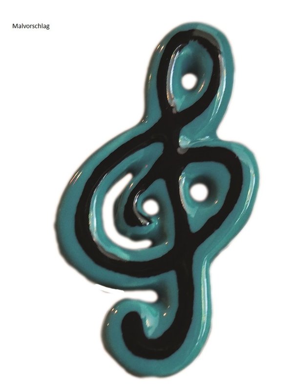 Violinschlüssel, 5,5 x 3 cm