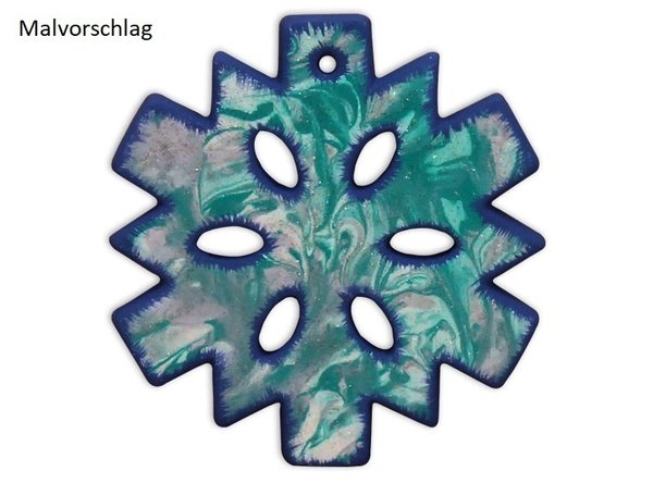 Schneeflocke Ornament, Ø 11 cm