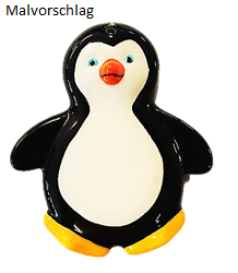 Pinguin Aufhänger, 9 x 8 cm