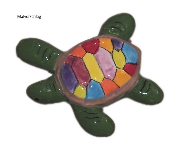 Meeres- Schildkröte, 6 x 5 cm