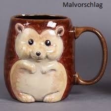 Hedgehog Mug , Tasse Igel, Ø 8,5 cm, Höhe 12 cm