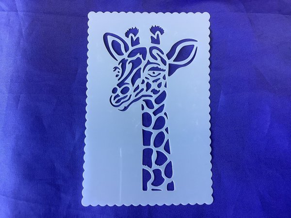 DD-TS2302-02, Malschablone , Stencil , Giraffe 10 x 15 cm