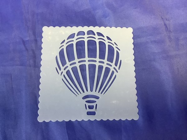 DD-TS1408-01, Malschablone , Stencil , Heißluftballon  10 x 10 cm