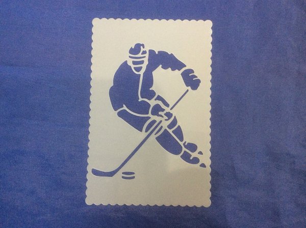 DD-TS2403-02, Malschablone , Stencil ,Eishockey 10 x 15 cm