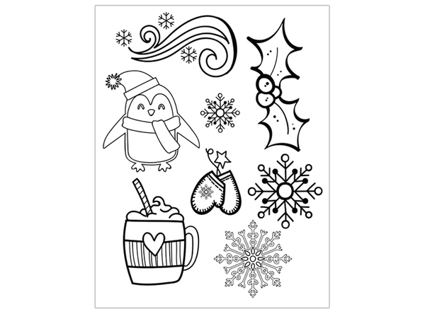 BISS 1070, Designer Silkscreen Snowflakes , Winter  ca. 21 x 28 cm